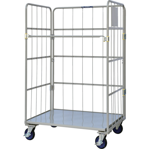 【送料別途】【直送品】ワコー 床板スチール製カゴ車 1100x800x1700 WK6-11｜KanamonoYaSan ＫＹＳ 28,221円