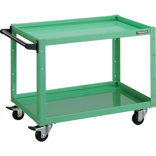 【貨物輸送別途】【直送品】TRUSCO 鷲手押し車 750×500×H600 ウレタン4輪自在 青少年緑であること EGW-672UJ-YG