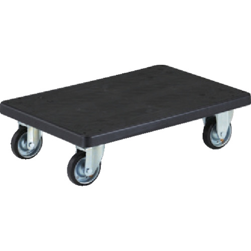【送料別途】【直送品】TRUSCO 導電性グランカート(樹脂) 平台車 800×535 均等荷重300kg TP-D815