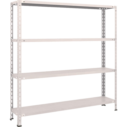【送料別途】【直送品】TRUSCO スチールラック 軽量棚 中棚ボルトレス型1500X300X1500 4段 ネオグレー L55V-14:NG|KanamonoYaSan KYS