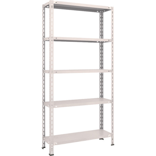 【送料別途】【直送品】TRUSCO スチールラック 軽量棚 中棚ボルトレス型 875X300X1800 5段 ネオグレー L63V-15:NG|KanamonoYaSan KYS