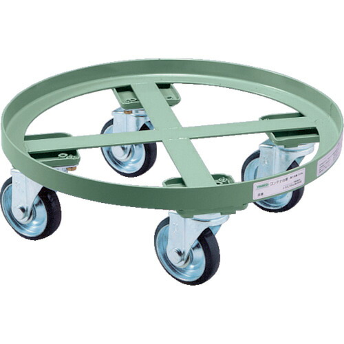 【送料別途】【直送品】TRUSCO 円形台車 全周ガイド型 荷重300kg 台寸Φ610 RC-300