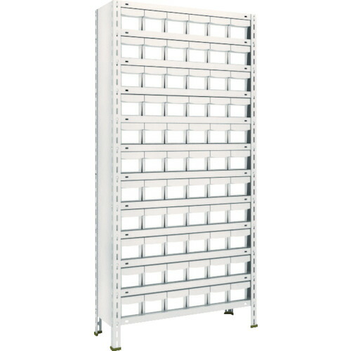 【送料別途】【直送品】TRUSCO スチールラック 軽量棚 875X300X1800 樹脂引出NG 小X66 ネオグレー 63V-812E11:NG|KanamonoYaSan KYS