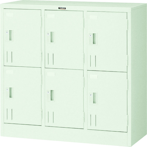 【送料別途】【直送品】TRUSCO 多人数用ロッカー6人用 900X415XH880 シリンダ錠式 SHG6A|KanamonoYaSan KYS
