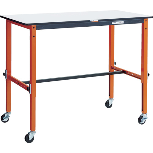 【送料別途】【直送品】TRUSCO 高さ調整式作業台 TFAEM型 1200X600 Φ75車輪付 TFAEM-1260C75|KanamonoYaSan KYS