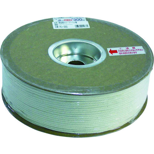 ユタカメイク 綿金剛打ロープドラム巻 3mm&times;300m PRCX-3300｜KanamonoYaSan ＫＹＳ
