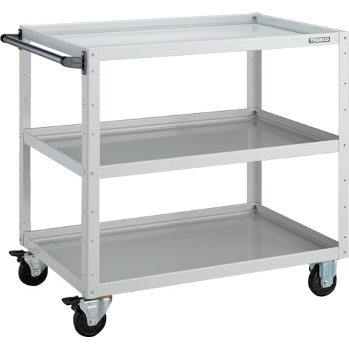 【貨物輸送別途】【直送品】TRUSCO 物の具手押し車 鷲手押し車 900X600XH880 3段 白いこと EGW-993-W