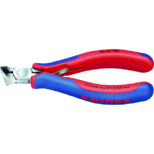 KNIPEX 6432-120 エレクトロニクスエンドカッティングニッパー 6432-120