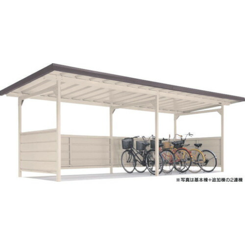 【送料別途】【直送品】ヨドコウ ヨド自転車置場 YOKC-280 ブラウニー 基本棟 YOKC-280BN-1-1X1 99,677円