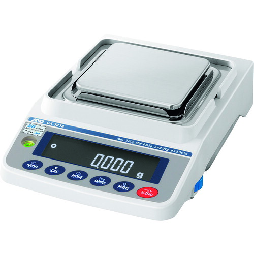 【貨物輸送別途】【直送品】A\u0026D 汎用陰電子天びん 内蔵重し付き添い人 320g/0.001g GX303A