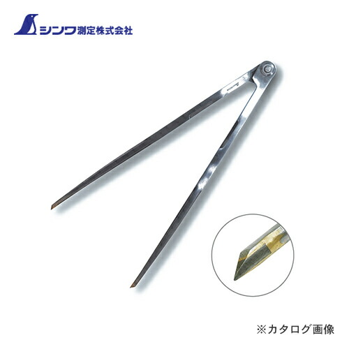 シンワ測定 鋼製羅針盤 F-240糎 超硬手当て付 77546