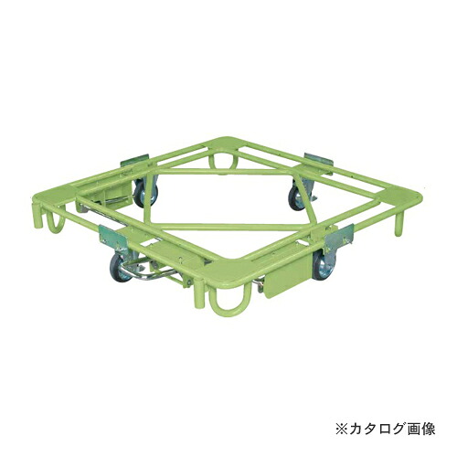 【送料別途】【直送品】サカエ SAKAE 自在移動回転台車 フットブレーキ付 RC-4FBG
