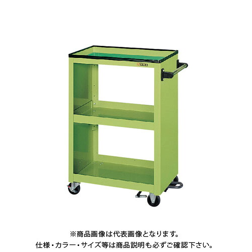 【送料別途】【直送品】サカエ パネルワゴン(フットブレーキ付) PMW-2CBR 36,078円