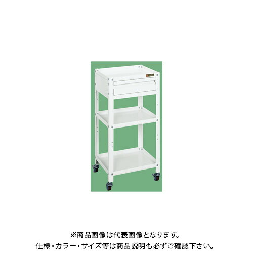 【送料別途】【直送品】サカエ スペシャルワゴン引出し付(パールホワイト) SPE-11W