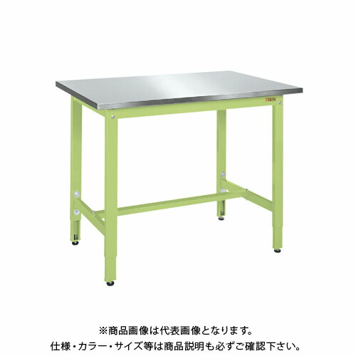 【貨物輸送別途】【直送品】サカエ 軽さ高さ自然調整進め方台TKK8印字機(ステンレスカブセ天板) TKK8-157HCSU4 はしご・作業台-作業台-花・ガーデン・DIY
