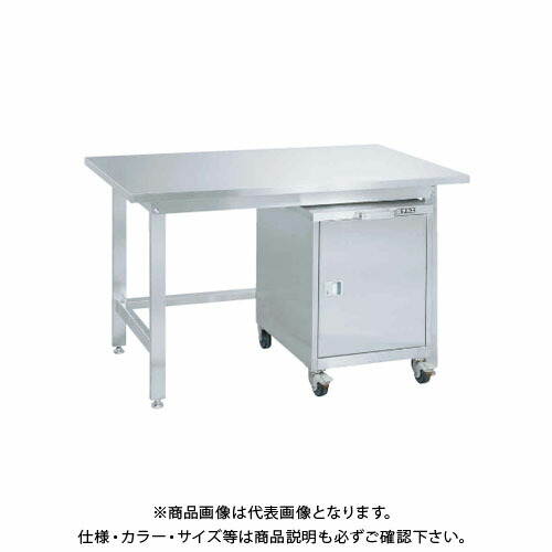 【貨物輸送別途】【直送品】サカエ SAKAE ステンレス鋼進め方台押し込み手押し車(SS-FC)付 1200×750×704 SUS3-127FC