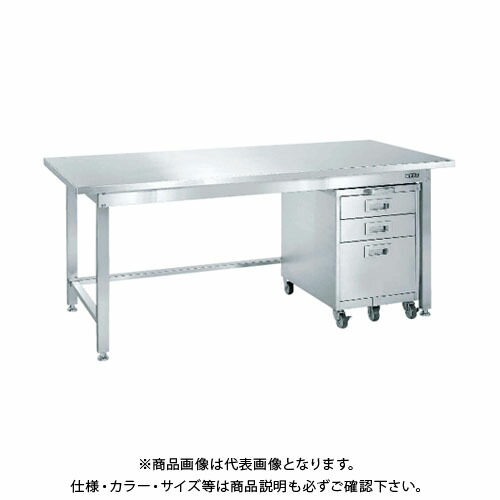 【貨物輸送別途】【直送品】サカエ SAKAE ステンレス鋼やり方台押し入れ手押し車(SS-EC)付 1800×750×740 SU3-187EC