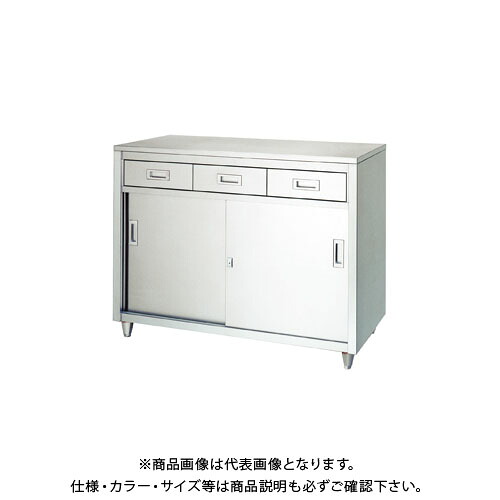 【貨物輸送別途】【直送品】シンコー ステンレス鋼倉入れ庫(一段式/引出付) 900×600×950 LAD-9060【受注生み出すこと】