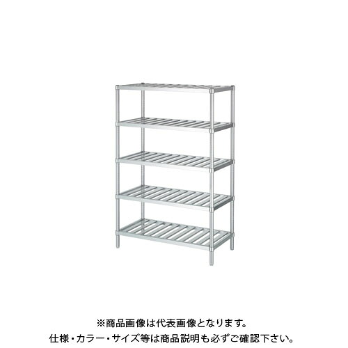 【貨物輸送別途】【直送品】シンコー ステンレス鋼仕合わせ (スノコ棚5段) 1488×588×1800 RSN5-15060【受注生み出すこと】