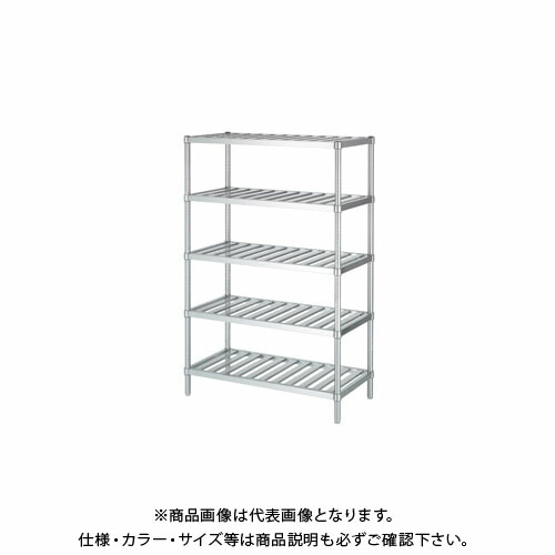 【貨物輸送別途】【直送品】シンコー ステンレス鋼仕合わせ (スノコ棚5段) 1788×438×1800 RSN5-18045【受注生み出すこと】