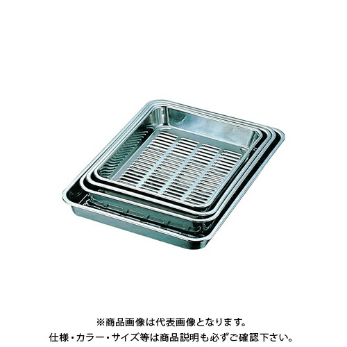 【送料別途】【直送品】スギコ産業 ステンレスバット 水切りバット W578×D365×H68 SA-58