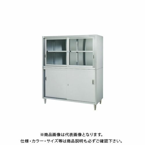 【貨物輸送別途】【直送品】シンコー ステンレス鋼庫入れ庫(二段式) 1500×450×1750 VAG-15045【受注生み出すこと】