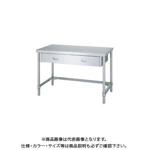 【送料別途】【直送品】シンコー ステンレス作業台(引出付/三方枠仕様) 1500×450×800 WDTN-15045【受注生産】|KanamonoYaSan KYS
