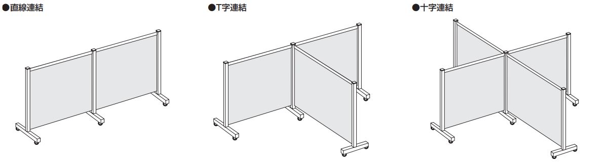 2枚で送料無料 【直送品】 サカエ パーティション(連結) NAE-9018FR