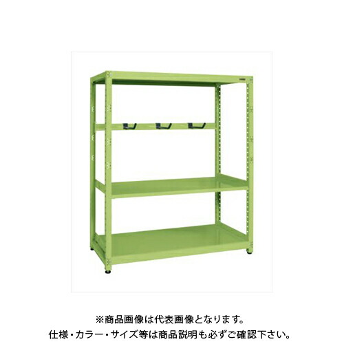 【送料別途】【直送品】サカエ SAKAE RKラック仕切りアーム付(単体) W1800×D600×H1200 グリーン RKN-8623A