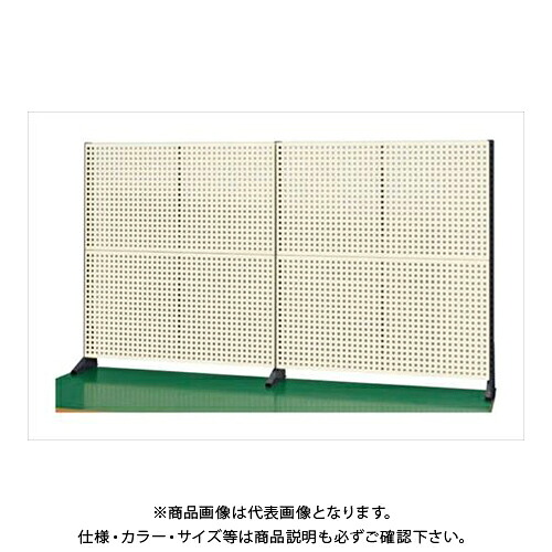 【送料別途】【直送品】サカエ SAKAE ポール型架台(パンチングパネル付) W1800&times;D50&times;H1010 (ダークグレー&times;アイボリー) KP-M180P｜KanamonoYaSan ＫＹＳ