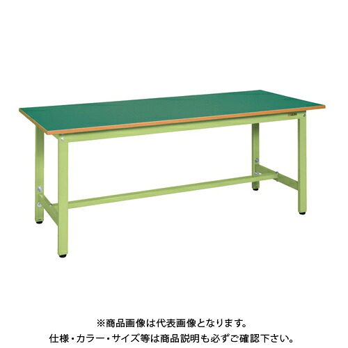 【送料別途】【直送品】サカエ SAKAE 軽量高さ調整作業台TKSタイプ W1500&times;D600&times;H740～940 グリーン TKS-156F｜KanamonoYaSan ＫＹＳ