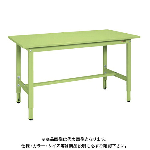【送料別途】【直送品】サカエ SAKAE 軽量高さ調整作業台TKSタイプ W1500×D600×H740~940 グリーン TKS-156S|KanamonoYaSan KYS