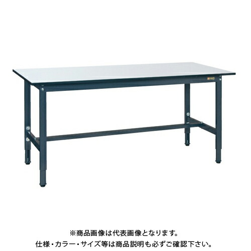 【送料別途】【直送品】サカエ SAKAE 軽量高さ調整作業台TKSタイプ W1800×D600×H740～940 (ダークグレー×グレー) TKS-186PD