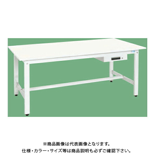 【送料別途】【直送品】サカエ SAKAE 軽量作業台(KKタイプ/抗ウイルス天板) キャビネット1段 W1800×D750×H740 ホワイト KK-69AVPW