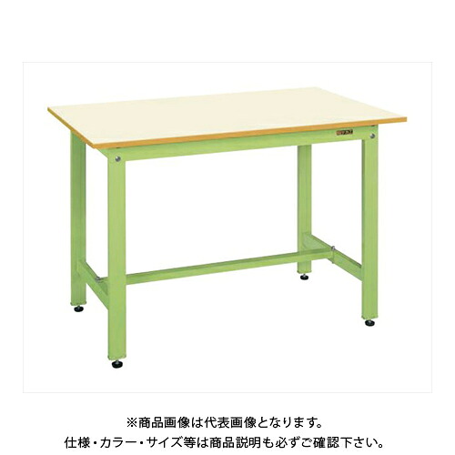 【送料別途】【直送品】サカエ SAKAE 軽量作業台KHタイプ(ポリエステル天板) W1200×D600×H800 (グリーン×アイボリー) KH-48IG