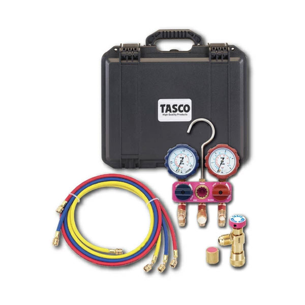 【冷房装置市2026】TASCO タスコ ミニボールバルブ式多岐管人並み外れた一揃いの道具 STA122ME-T1
