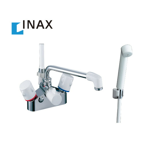 【貨物輸送無料】[BF-M616H] INAX イナックス 2ハンドルシャワーバス水栓 甲板手合い ミーティスシリーズ 吹きつけるシャワー 束の間止水 吐水口長さ：221粍【パッキン無料差し上げ物！（願望すること者のみ）】 雑ぜ合わせる水栓 水道の栓 シャワー水栓 風呂場用 今めかしい 台付