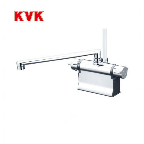 [KF3011TR3] KVK 浴室水栓 シャワー水栓 サーモスタットシャワー金具 デッキ形（台付き） 300mmパイプ仕様 可変ピッチ式 快適節水シャワー 逆止弁 取付穴径（mm）：φ22～φ24 蛇口 【送料無料】 デッキタイプ おしゃれ