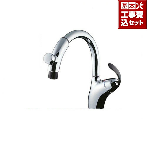 【リフォーム認定商品】【工事費込】[TKN34PBTRR] TOTO キッチン水栓 ニューウエーブシリーズ シングルレバー混合水栓（台付き1穴タイプ） タッチスイッチ・ハンドシャワータイプ ワンホールタイプ　ワンホール【在庫なし時後継品での出荷対応】｜九州トリカエ隊店