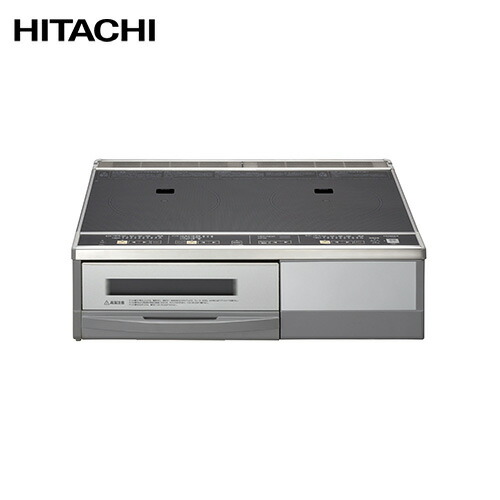 【店卸し資産あり！】[HT-32AG] 【20A操作手順】日立 IH煮炊き暖房器 取り付け2口IH 幅59糎 無水両面焼  単相200V 鉄・ステンレス鋼相応う 上面黒いこと/向こう正面しろがね色 ラク旨大衆食堂属する IH暖房器 IH膳立て器 【貨物輸送無料】