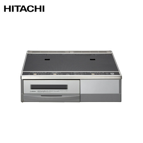 [HT-33AG] 【30A遣りくち】日立 IH煮炊き暖房器 据え置き2口IH 幅59珊 無水両面焼 単相200V 鉄・ステンレス鋼相応う 上面黒いこと/向こう正面しろがね色 ラク旨食べ物屋嘱する IH暖房器 IH膳立て器 貨物輸送無料