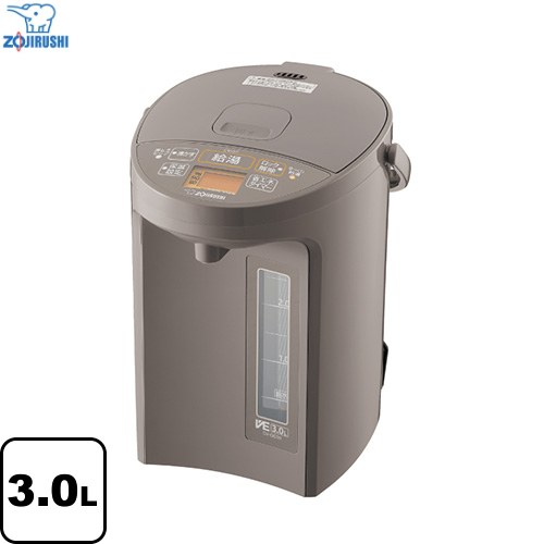 [CV-GC30-TL] マイコン沸とう VE電気まほうびん 象印 電気ケトル・ポット 電気ポット 容量：3.0L 消費電力湯沸かし時（W）：905 交流100V 50/60Hz ライトブラウン 【送料無料】