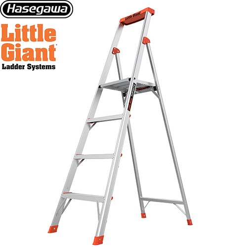 [LG-15270] Little Giant　フリップエヌライト 長谷川工業 はしご・脚立 段数：4段 最大使用質量：136kg 折りたたみ収納可 【送料無料】【直送 代引・時間指定 不可】