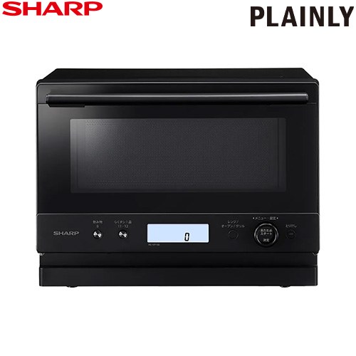 [RE-WF186-B] オーブンレンジ PLAINLY シャープ オーブンレンジ 18L（1段調理） レンジ出力：900W・600W・500W・200W相当 省エネ設計：省エネ基準達成、待機時消費電力ゼロ、電源オートオフ機構 掲載メニュー数（自動メニュー数）：36（41） ブラック 【送料無料】