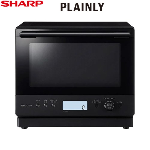 [RE-WF276-B] 過熱水蒸気オーブンレンジ PLAINLY シャープ オーブンレンジ 27L（1段調理） 省エネ設計：省エネ基準達成、待機時消費電力ゼロ、電源オートオフ機構 ブラック 【送料無料】 31,406円