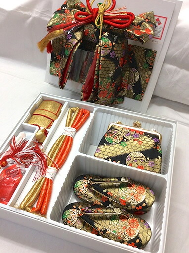 ハコセコ・結び帯ペアセット　黒　Mサイズ　231-835｜着物と寝具専門店【久五郎】