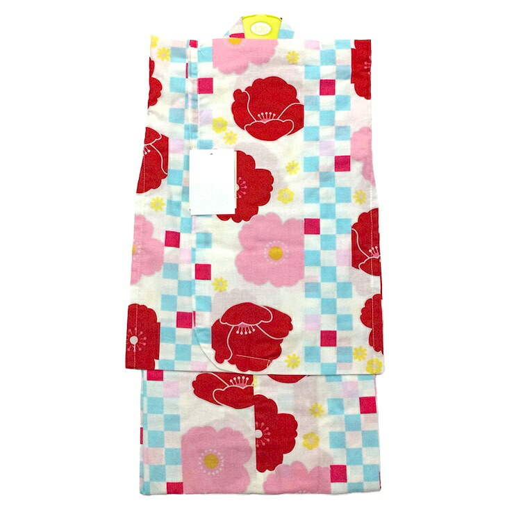 ここち 子供浴衣 女の子 クリーム 100 綿