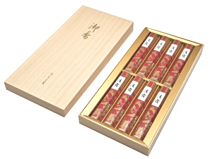 楽天市場】山田松香木店 進物用 沈香 華洛 太束8把 桐箱入進物用お線香
