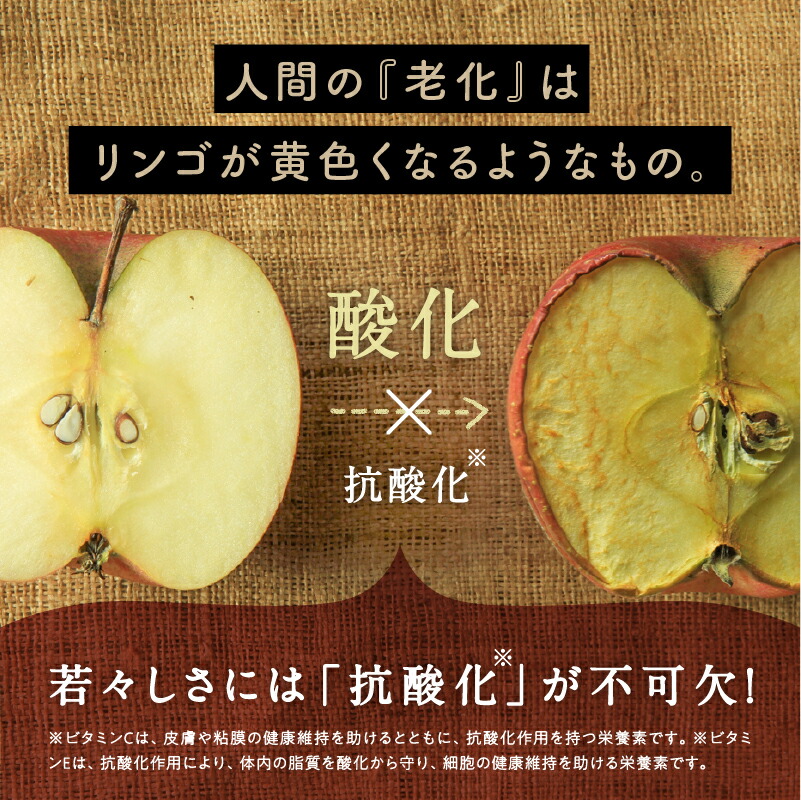 人間の老化はりんごが黄色くなるようなもの