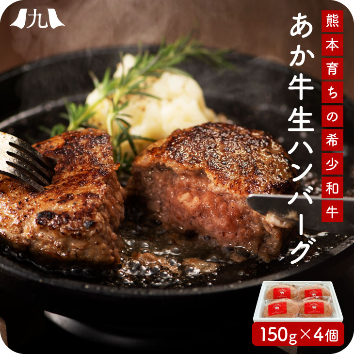 あか牛 生ハンバーグ 150g×4個
